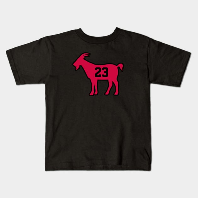 CHI GOAT - 23 - Black Kids T-Shirt by KFig21